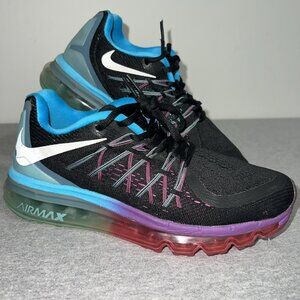 Nike Air Max Clear water Athletic Black Purple Shoes Women's Size 7 698903-004